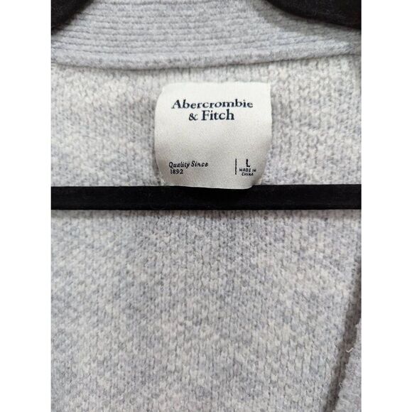 Abercrombie & Fitch houndstooth gray button up cardigan Large - Picture 5 of 6